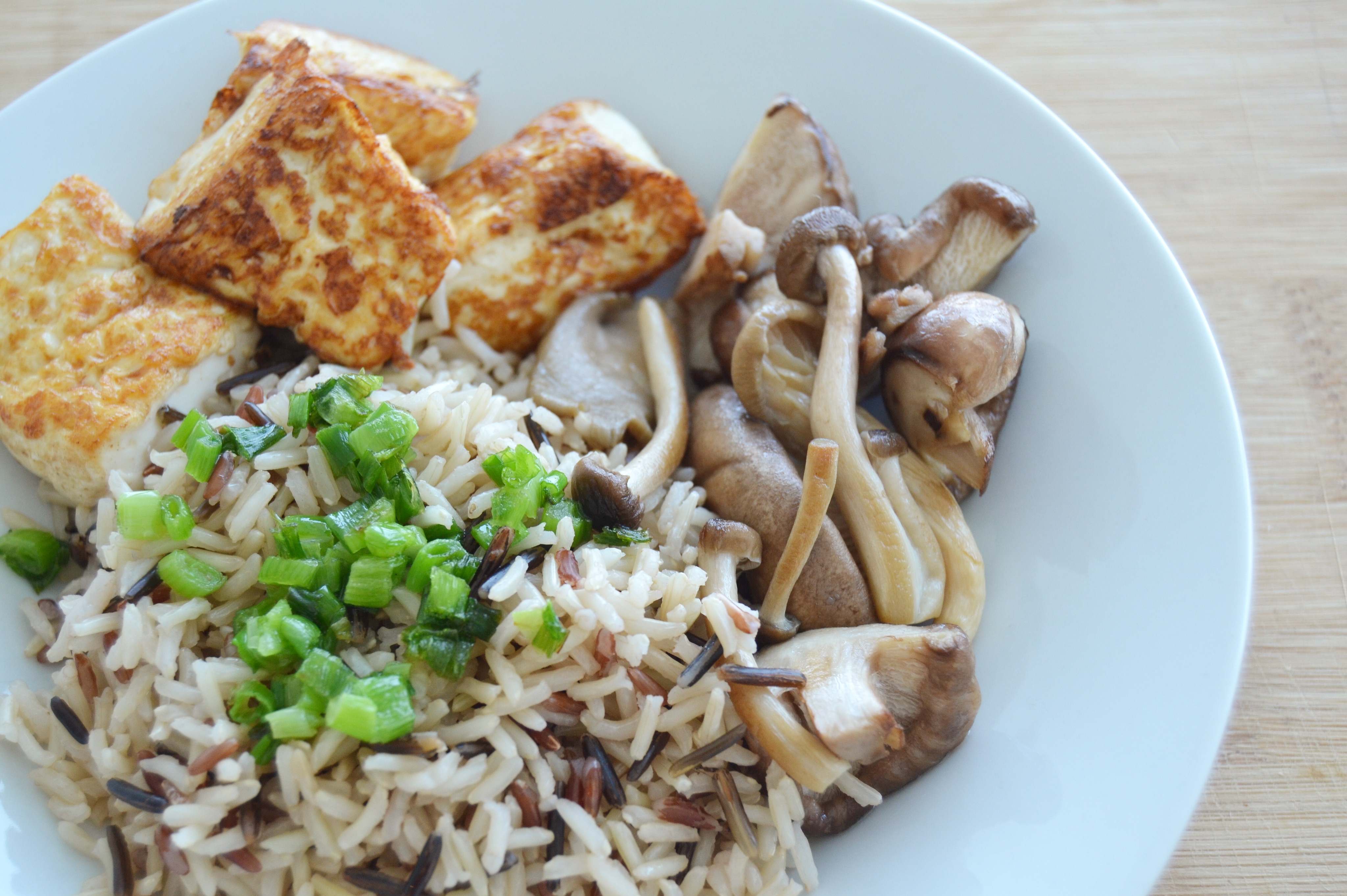 Tofu time: Tofu & Mushroom Rice Bowl