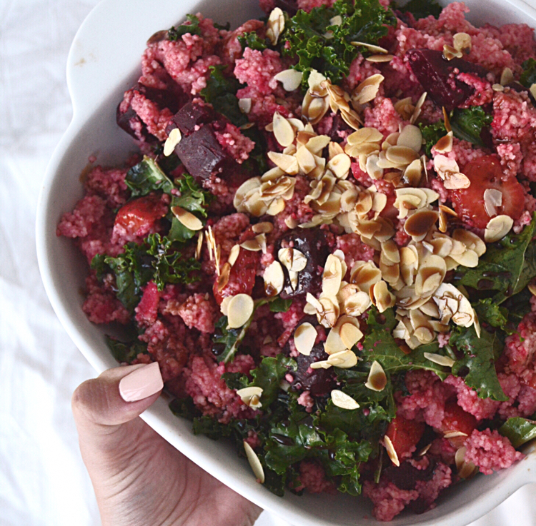 Strawberry, Beetroot & Kale Couscous Salad